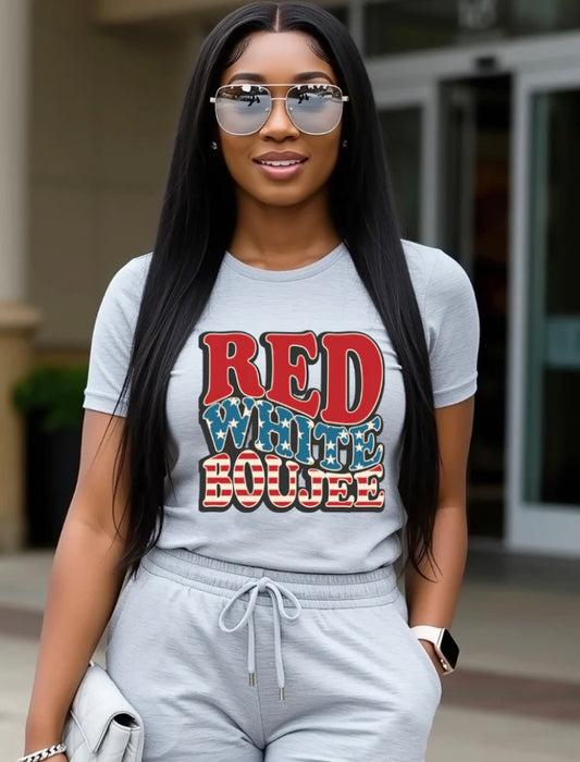 Red, White & Boujee T-shirt
