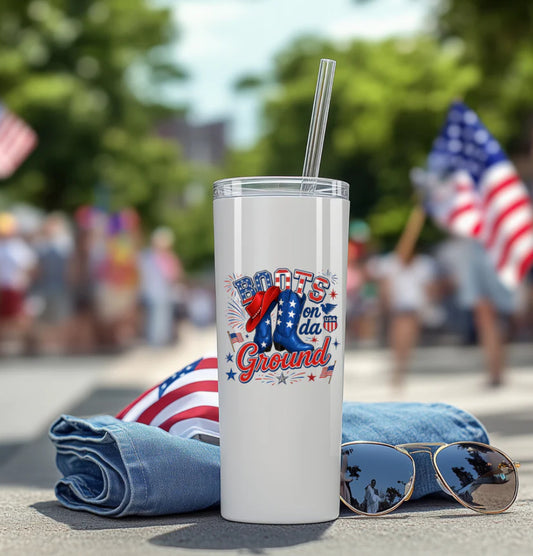 Boots on da Ground Tumbler- 20oz
